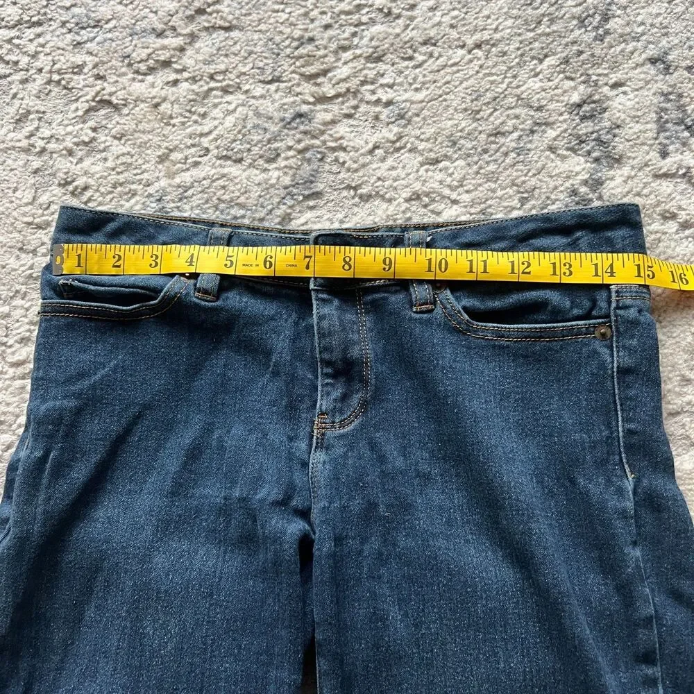 Michael Kors Skinny Jeans Women's Size 4 Dark Wash Stretch Denim MK Logo Pocket